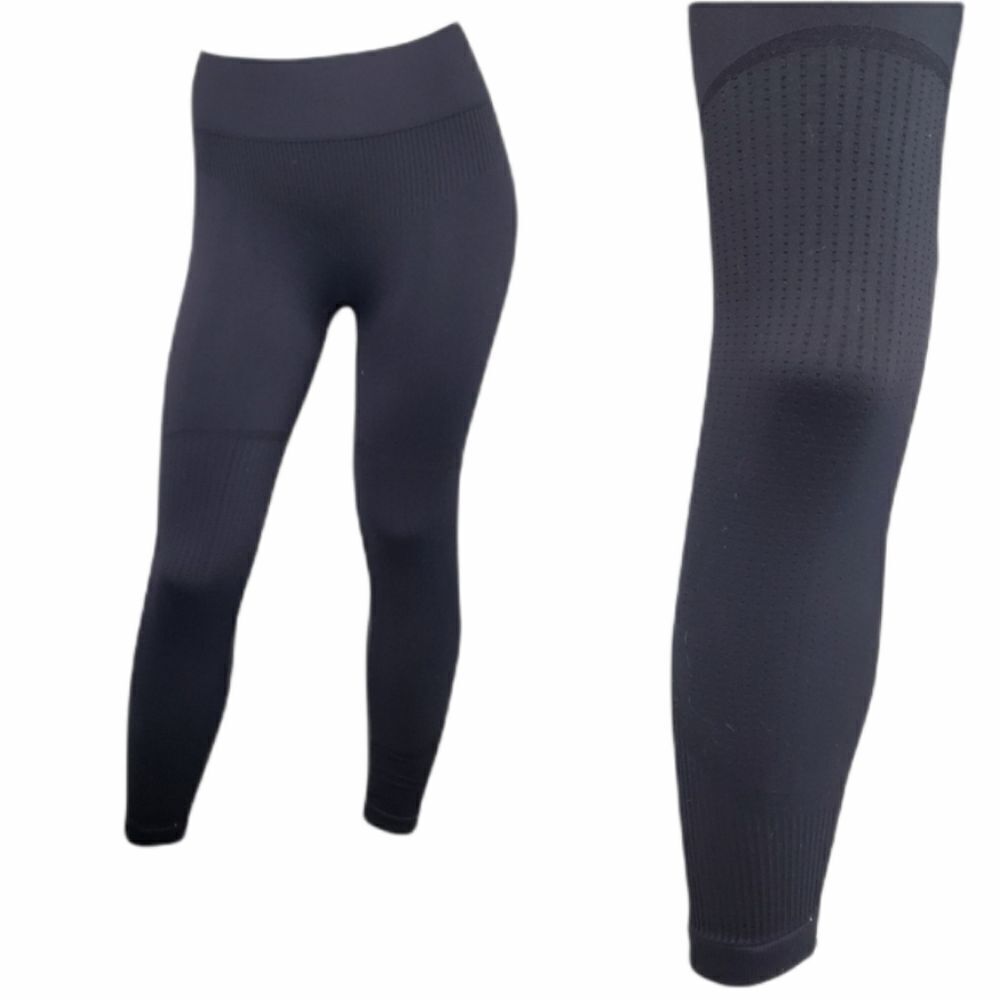 PLIE yoga legging navy blue seamless textured shapewear‎ pants M